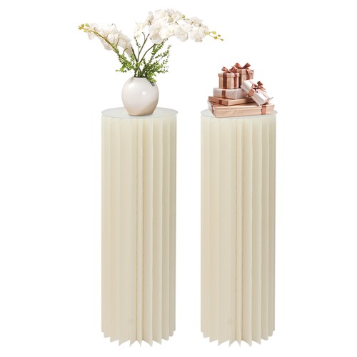 2pcs Circle Cylinder Backdrop Pedestal Stand Display Riser Plinth Wedding Party - Picture 2 of 13