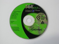 56K PCI Lite Internal PCI Fax Modem Installation Software CD PC Disk Actiontec