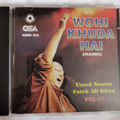 NUSRAT FATEH ALI KHAN WOHI KHUDA HAI VOLUME 57 OSA AUDIO CD SAME DAY DISPATCH