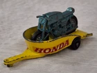 Vintage Matchbox Lesney NO. 38 Honda Motorcycle & Trailer Made In England