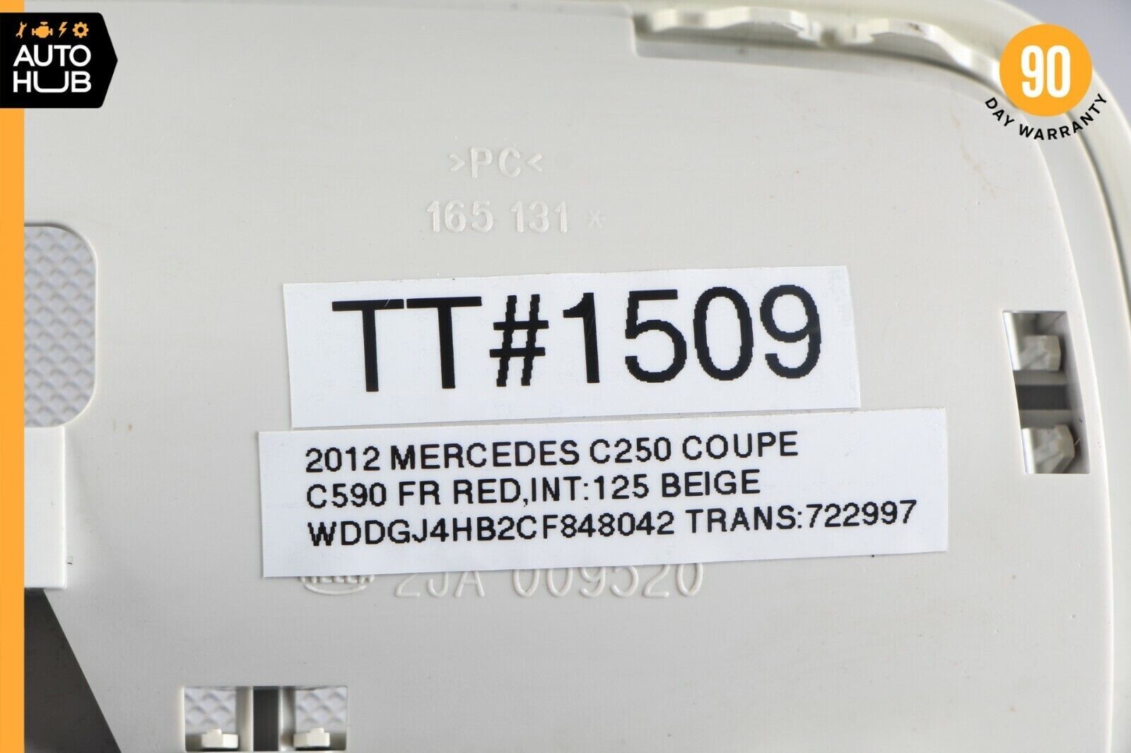 0817 Mercedes W204 C250 GLK350 E350 lampe arrière dôme lumière blanc