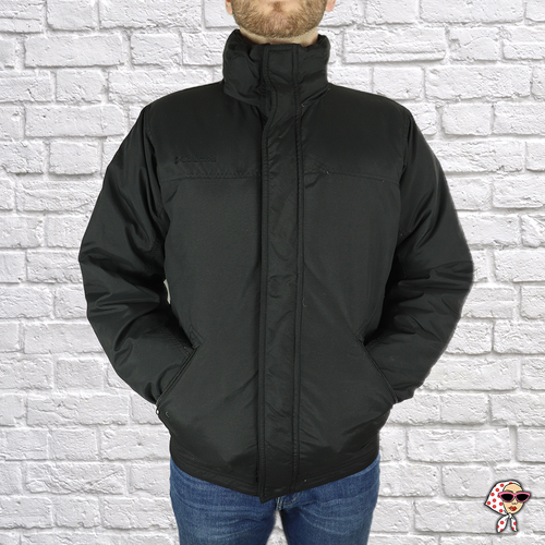 COLUMBIA ALL BLACK PUFFER JACKET | eBay