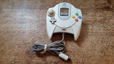 SEGA DREAMCAST - OFFIZIELLER ORIGINAL KABELGEBUNDENER CONTROLLER WEISS HKT-7700 JOYPAD #JB2