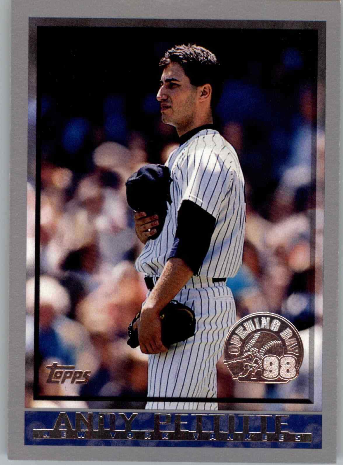 1998 Topps Opening Day 164 Andy Pettitte  New York Yankees