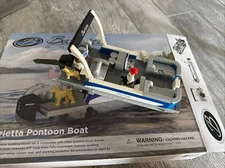 2023 First Gear Barletta Cabrio Pontoon Boat Building Set 419+ Piece Blocks