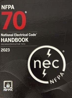 NFPA 70 National Electrical Code Handbook 2023 Edition Hardcover NEC with tabs