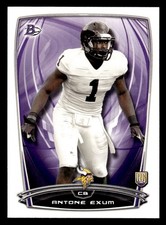 2014 Bowman #33 Antone Exum Rookies Rookie Card Minnesota Vikings. rookie card picture