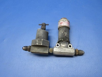 Beech 58 Baron ITT Shutoff Valve w/ Filter 24v P/N AV1B1473 TESTED (0725-1391)