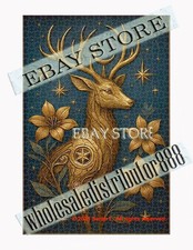 1000 piece jigsaw puzzle Moonlit deer woodland fantasy deer