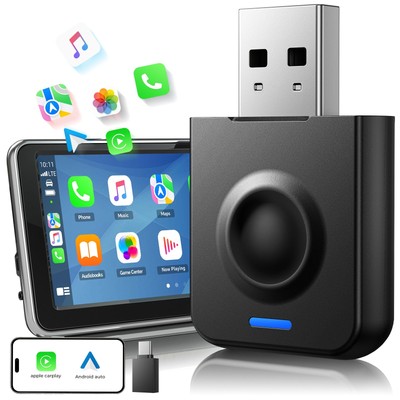 2 in 1 Wireless CarPlay Adapter Bluetooth für iPhone CarPlay für Android Auto