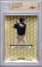 Marketplace image: LOGAN WARMOTH 2017 Leaf Metal Draft Proof Superfractor RC Pop 1 1/1