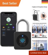 Bluetooth Fingerabdruck Schloss für Fitnessgeräte und Gepäck - Sicher und bequem