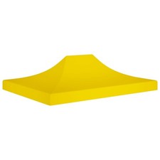 Party Tent Roof 4.5x3 m Yellow 270 g/m&sup2; Replacement Canopy Gazebo Cover vidaXL