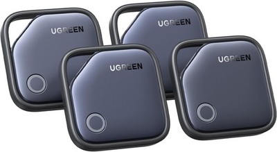 4er-Set Bluetooth-Tracker mit Alarm, weltweite Ortung, Find My kompatibel