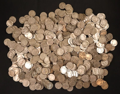 Lot of 700 Buffalo Nickels - "P" Mints-Dateless Mix of Naturals w-Some Old Acids