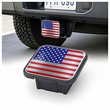 Trailer Hitch Covers Heavy Duty 2 Inch Hitch Cover 2x2 Inch American Flag Red