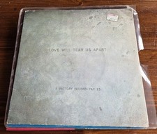 JOY DIVISION -LOVE WILL TEAR US APART 7" FAC 23 FACTORY RECORDS TRANCO 1980 VG+!