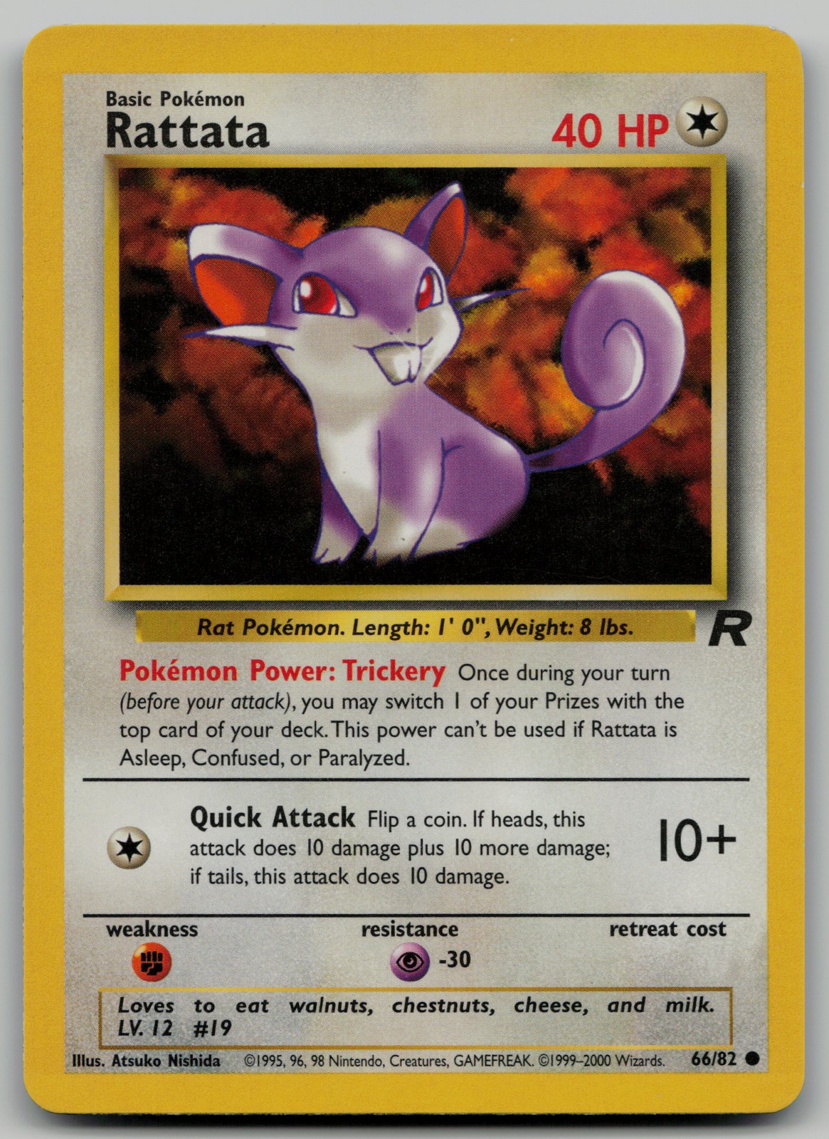 Rattata Common Team Rocket 66/82 NM