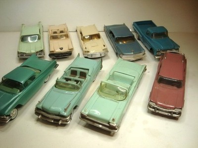 1958-59 promo lot of 9 packed up since early 1960's Buick Olds Lincoln Mercury +