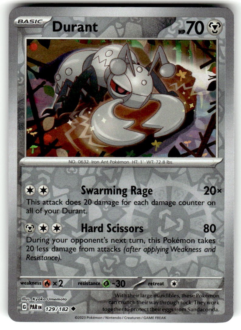 Durant Reverse Holo Uncommon SV04: Paradox Rift 129/182 NM