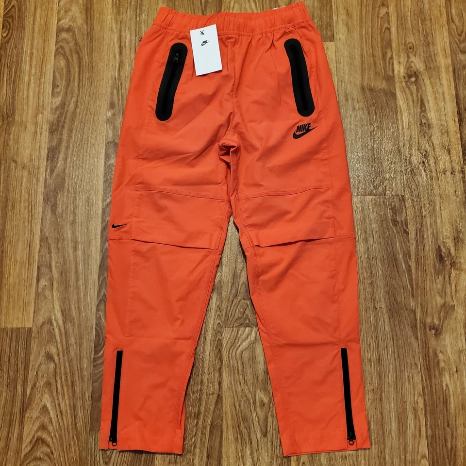 Nike Tech Pantalones Tejidos Joggers Niños XL Rojo Negro Niños HQ8921-696 Nuevo Foto 2 de 4