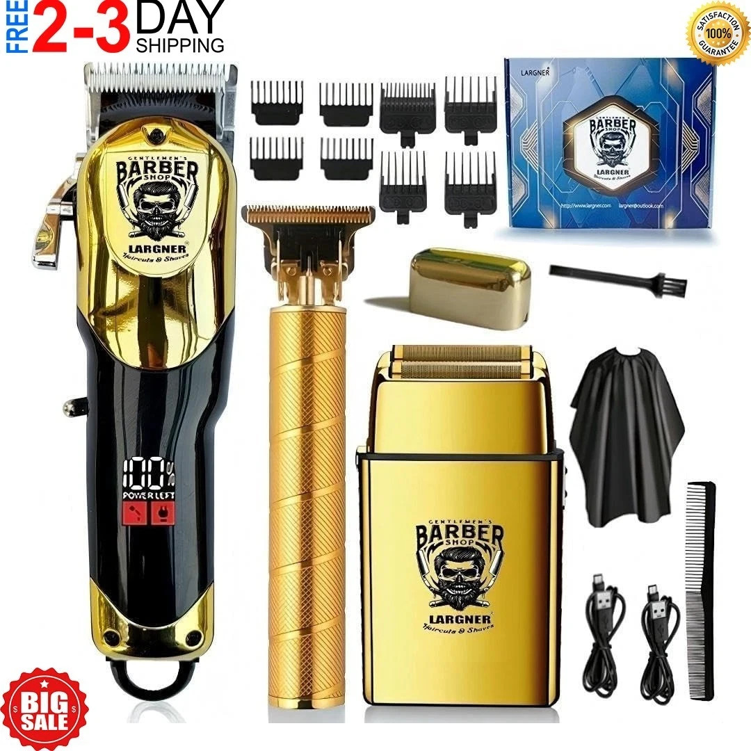 Professional Hair Clippers for Men, Cordless Barber Clippers