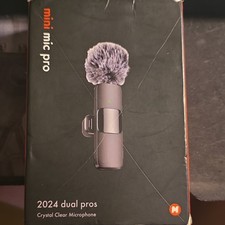 Mini Mic Pro Wireless Microphone, Compatible with iPhone, iPad, Android 2-Pack..