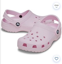 Crocs Ballerina Pink Size J1 Limited Edition Junior 1 Fast Shipping New.