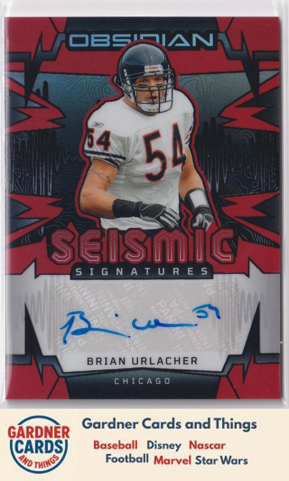 Obsidian #SS-BUR Brian Urlacher Seismic Signatures Red /75
