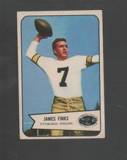 1954 Bowman Football Card #61 Jim Finks-Pittsburg Steelers Ex Mint Card