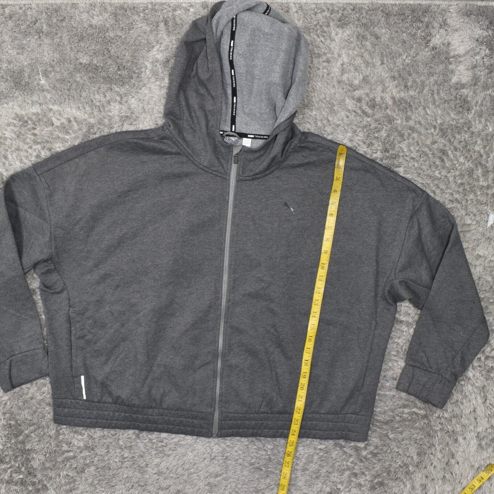 Puma Women's Plus Size 3X Basic Jacket Gray Cotto… - image 4