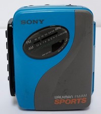 Sony Walkman WM-SXF30 Sports FM/AM Radio Cassette Player Blue Radio Works ONLY