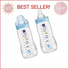 Easy Active Baby Bottle, Breast to Clean, 4+ Months, Boy, 2 count