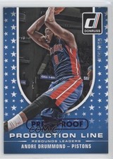 2014 Donruss Production Line Rebounds Press Proof Purple /199 Andre Drummond 9o3