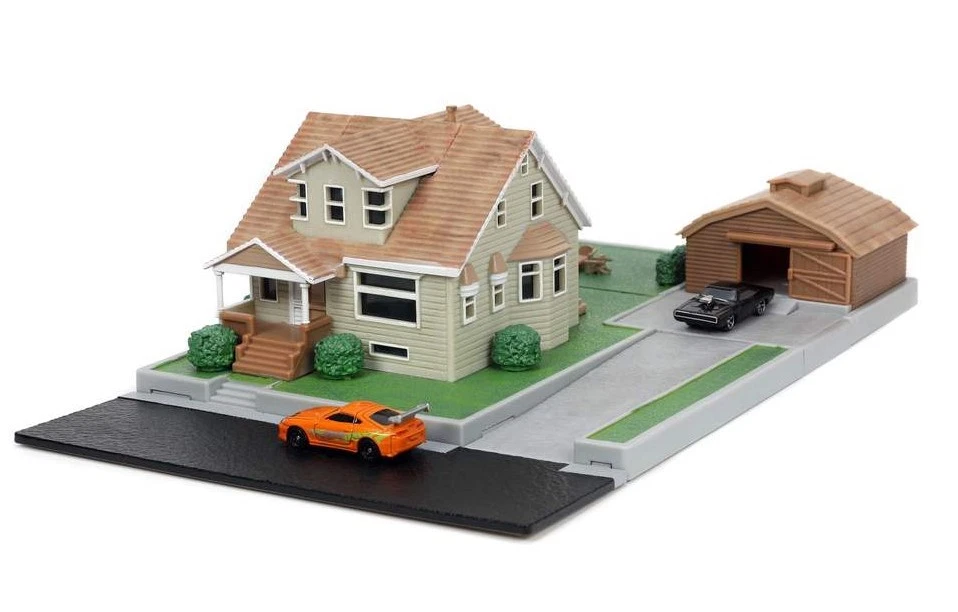 JADA TOYS - FAST AND FURIOUS TOYOTA SUPRA et DODGE CHARGER avec maison de DOM... - Photo 2/3
