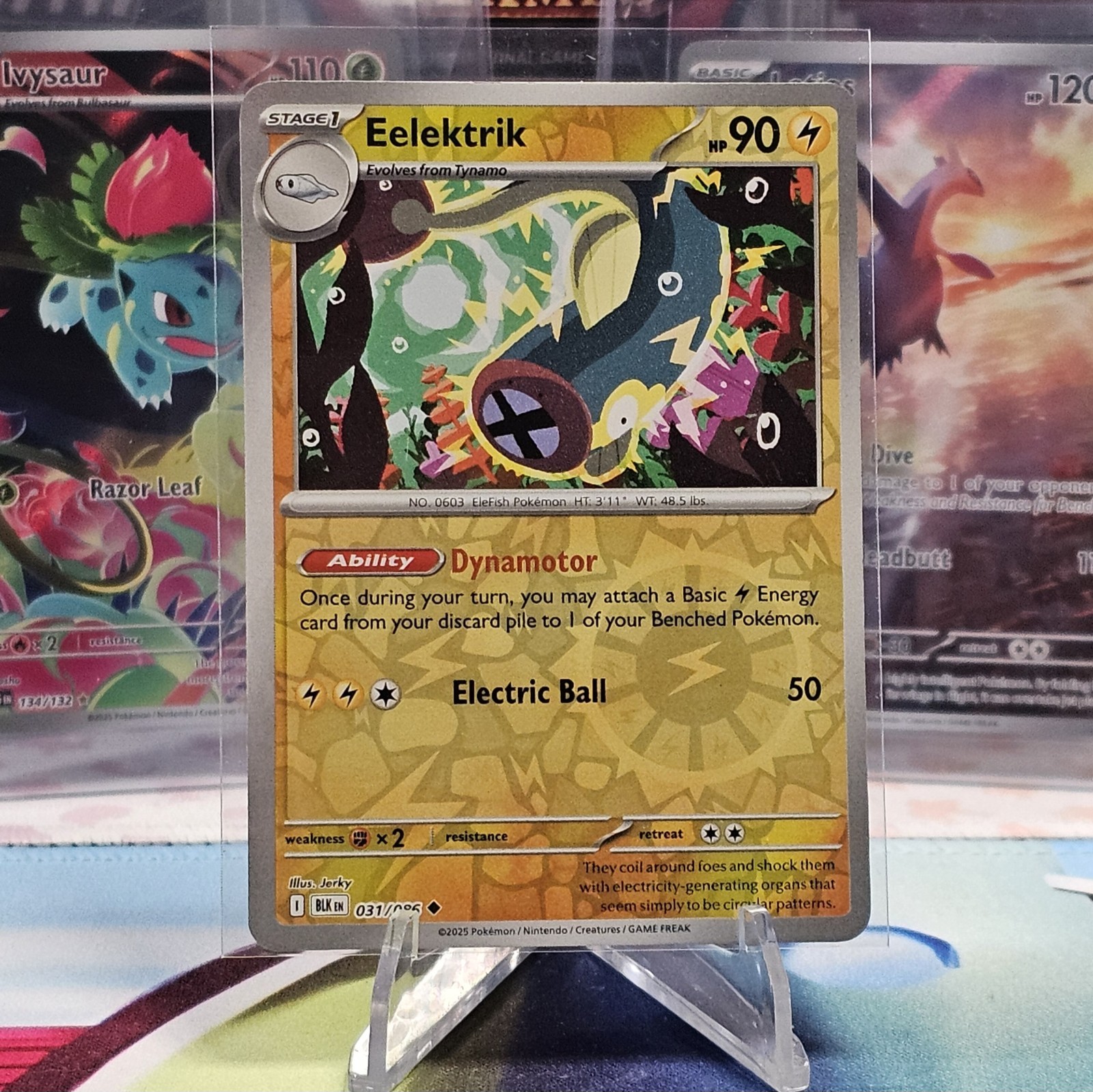 Eelektrik 031/086 Reverse Holo Pokemon TCG Sv10.5: Black Bolt NM/M