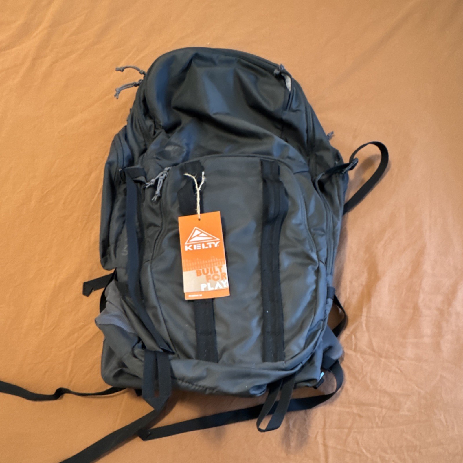 Kelty Redwing 50 Asphalt 50L Hiking Backpack Gray Black Zip Unisex