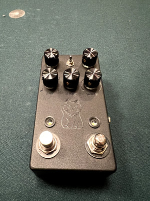 JHS Lucky Cat Delay Guitar Pedal Black, Digital/Analog Tape Modulation Delay