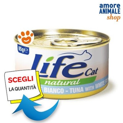 Life Cat Natural Thunfisch mit Weißfisch Nassfutter für Katzen 85 gr
