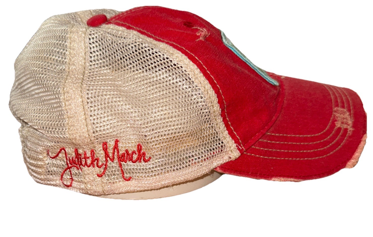 Judith March Patchwork Missouri Patch Hat Distres… - image 3