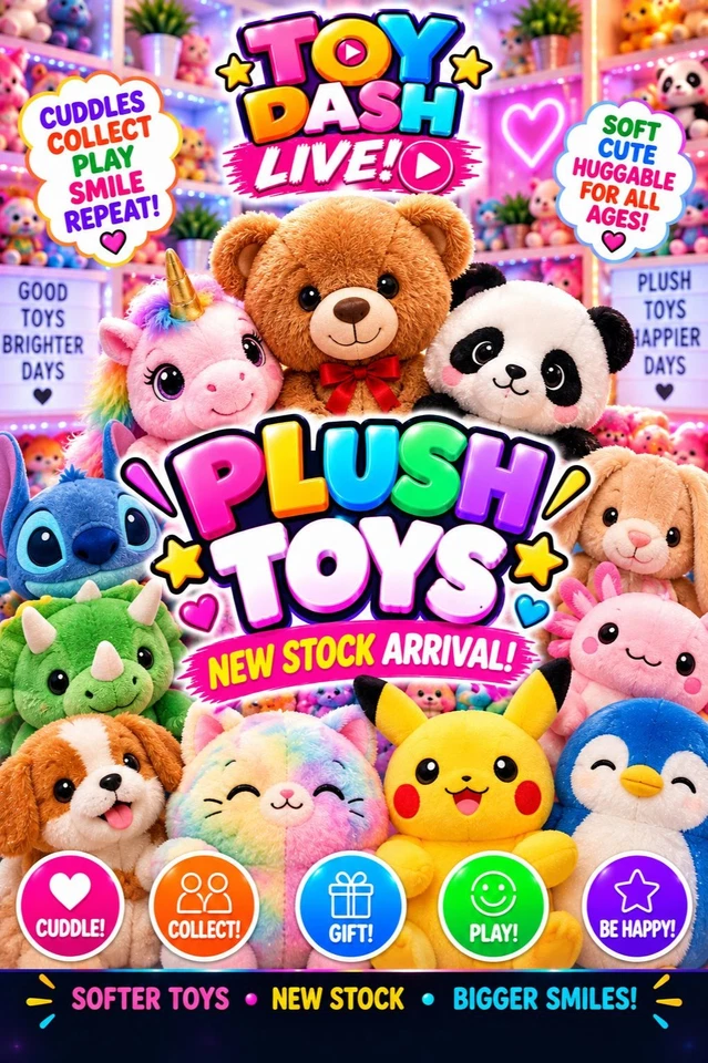 Plush Toys | Highland Cows, Dumplings, Squishies & Sensory Toys LIVE