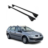 DachträGer GrundträGer FüR Renault Megane Grandtour 2002-2016 75Kg Stahl Schwarz