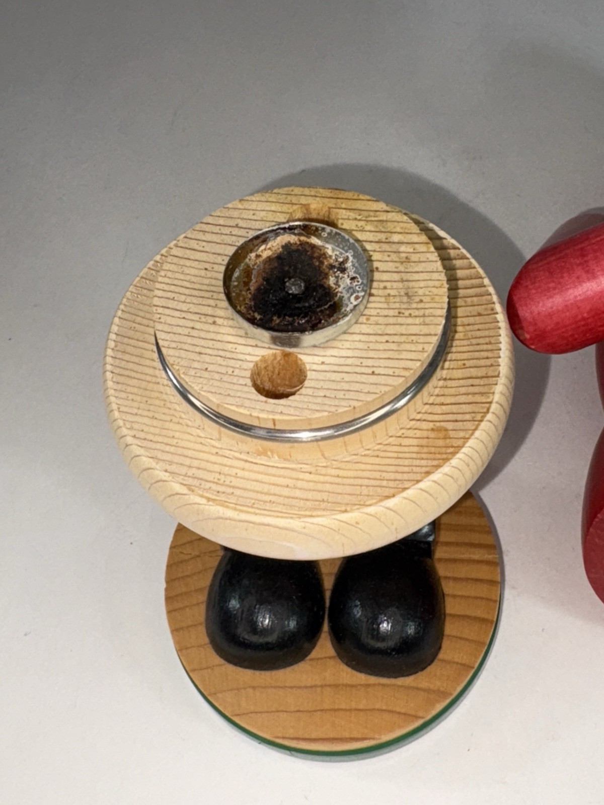 E.M. Merck Old World Christmas Wooden Smoker Santa Incense Burner Vintage READ