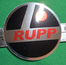 Rupp Chrome Logo Sticker 2-58 Durable Vinyl Decal Emblem