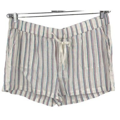 Caslon shorts striped linen blend size 2X