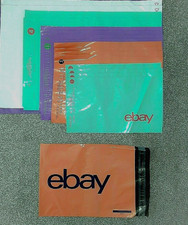 20 x Ebay Brand Plastic Lightweight Coloured Mailers Mailing Bags Set- 4-5 sizes