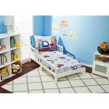 Everyday Kids 2 Piece Toddler Crib Sheet Set 52x28 Under Construction