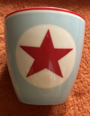 RAR GREENGATE mini Becher Cup Big Star blue/red blau/rot