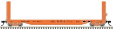 Atlas HO 51'6" Bulkhead Flatcar North American Car Leasing NAFX 53202 20007108