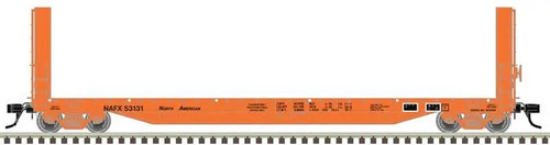 Atlas HO 51'6" Bulkhead Flatcar North American Car Leasing NAFX #53202 20007108 | Zustand: New